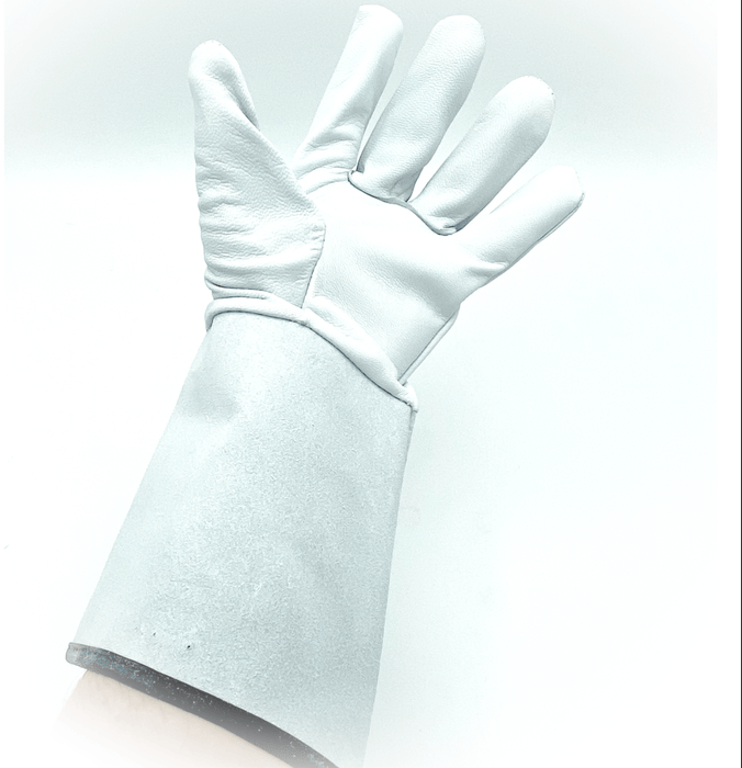 Weldmonger® TIG Welding Gloves - White/Gray 5.9" Cuff