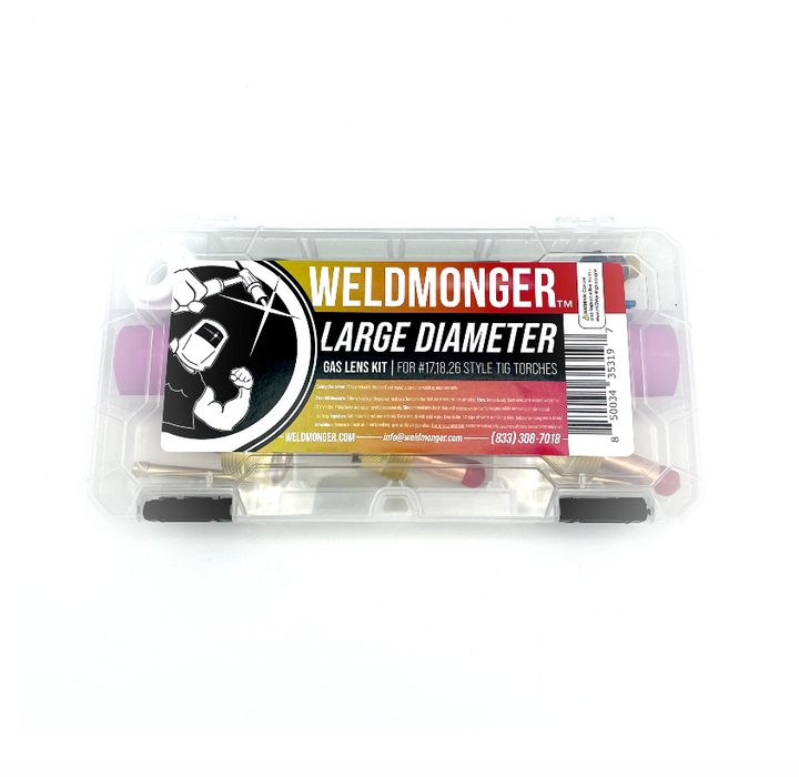 CK Worldwide / Weldmonger® Large Diameter Gas Lens Kit (for 17,18,26 Style Torches)