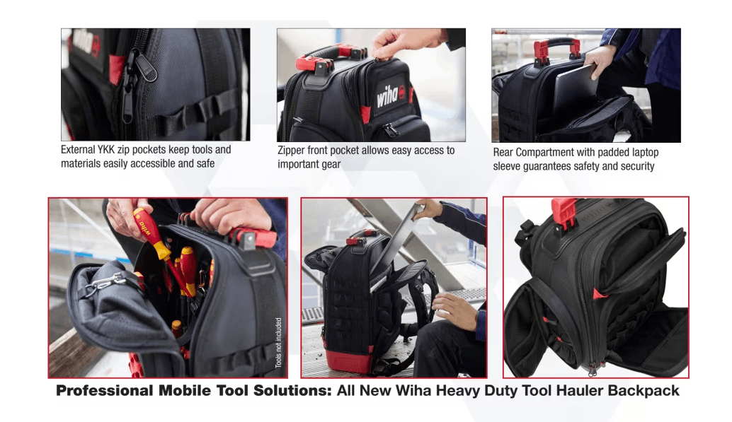 WIHA HEAVY DUTY TOOL HAULER BACKPACK