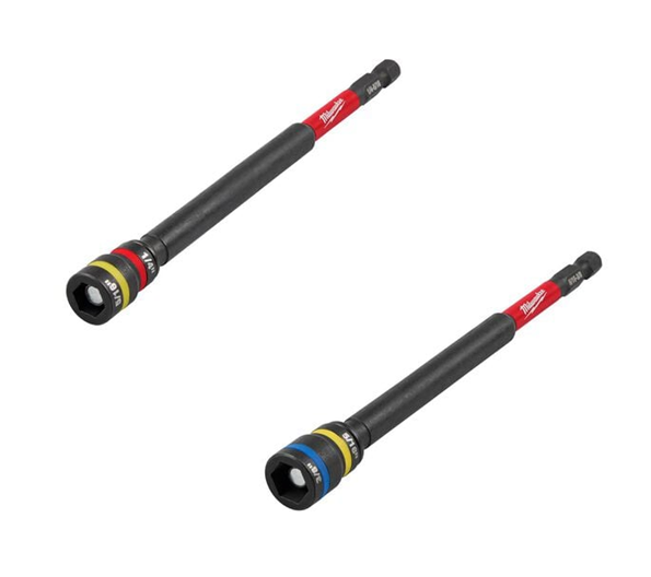SHOCKWAVE Impact Duty 5/16 x 3/8 and 1/4 x 5/16 x 6in and QUIK-CLEAR 2-in-1 Magnetic Nut Driver