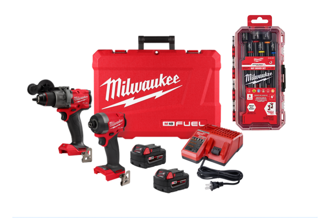 Milwaukee SHOCKWAVE Impact Duty 6 Inch Magnetic Nut Driver Set, 6 Piece 49-66-4567