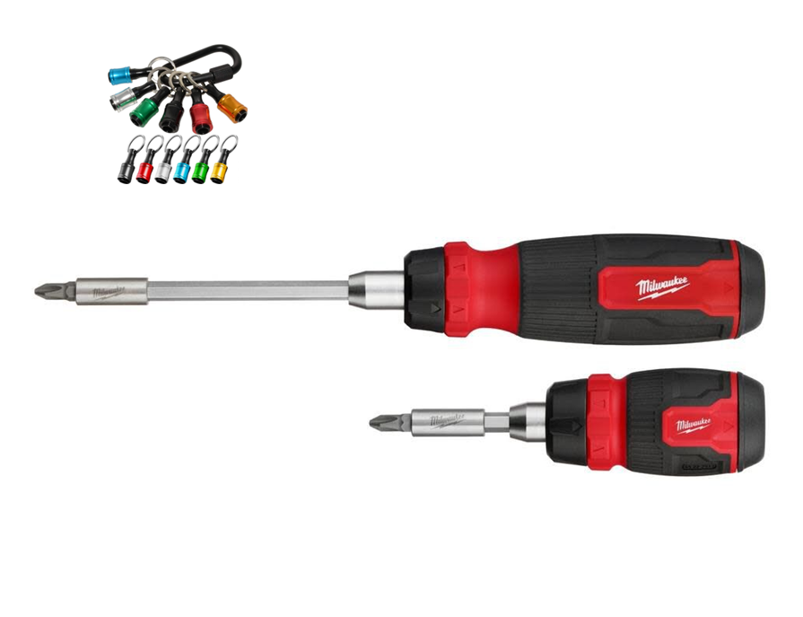 14-in-1 and 8-in-1 Compact Ratcheting Multi-Bit Screwdriver