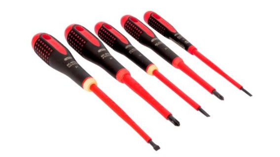 Bahco 5 Pcs Insulated Ergo Screwdrr Set - BAHBE9881S