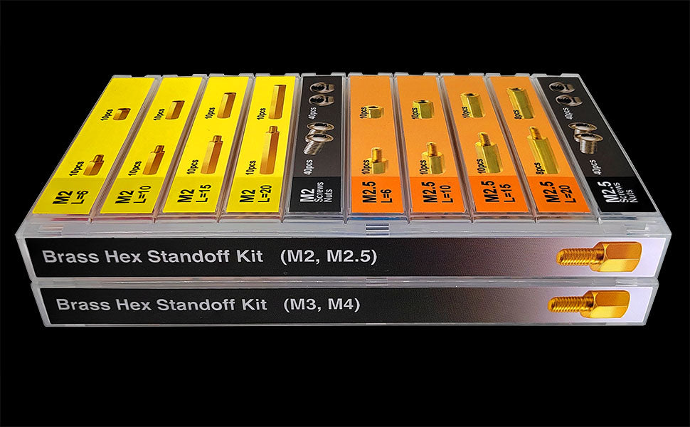 572 pcs Circuit Board Standoff Screw Kit Nuts Male Female Hex Brass spacers