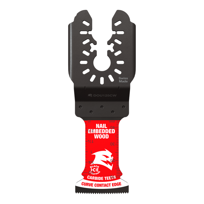 Oscillating Multi-Tool Blades Nail-Embedded Wood