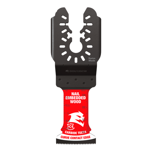Oscillating Multi-Tool Blades Nail-Embedded Wood