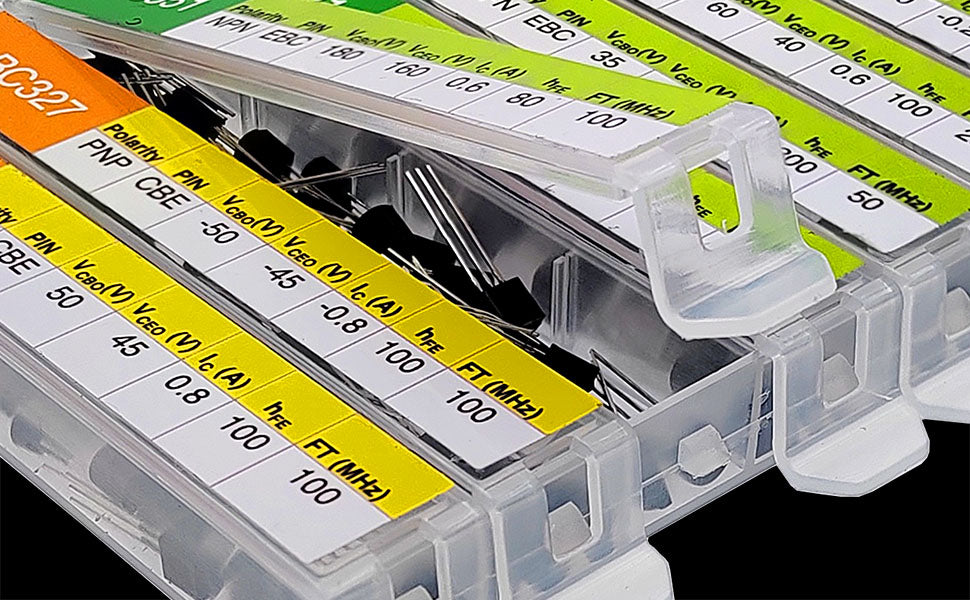 1020pcs Assorted General Purpose 30 Kinds TO92 Transistors Assortment Kit