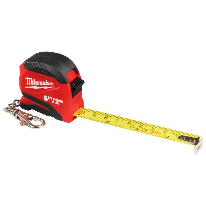 Milwaukee 6ft/2m Keychain Tape Measure