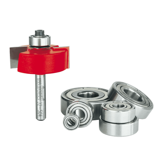 Freud 32-504 flush, 1/8",1/4",5/16",3/8",7/16",1/2" Depth Rabbeting Bit with Bearings