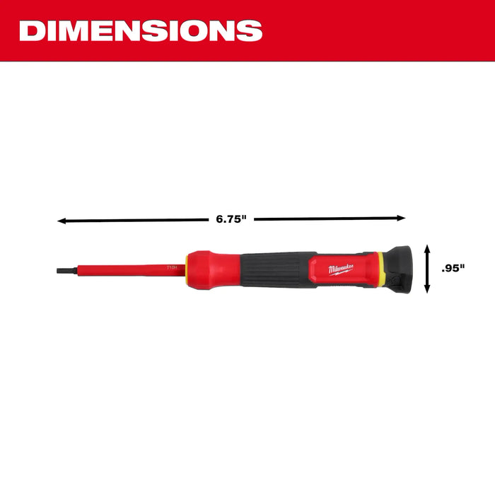 Milwaukee 8-in-1 1000V Insulated Precision Multi-Bit Screwdriver 48-22-2217