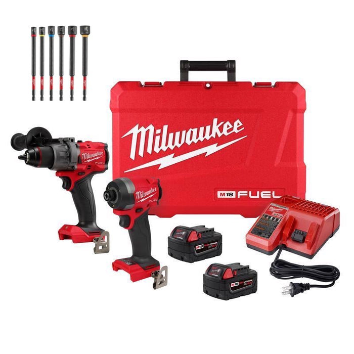 Milwaukee M18 FUEL Cordless Brushless 2 Tool Combo Kit 1
