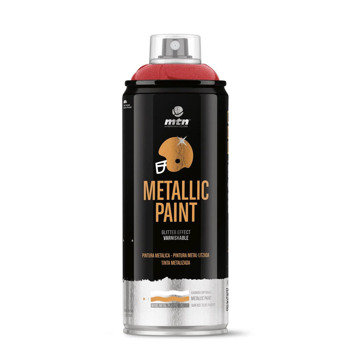 MTN PRO Metallic Spray Paint - Metallic Red