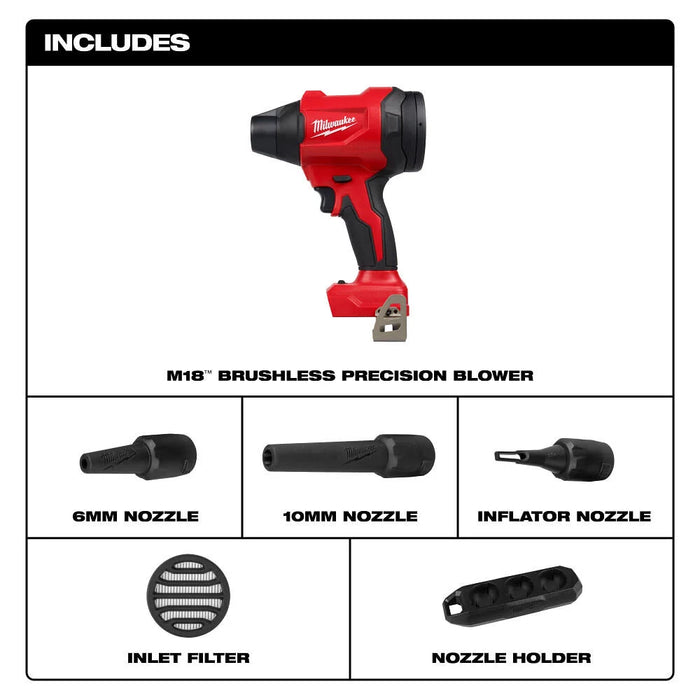Milwaukee M18 Brushless Precision Blower, Bare Tool