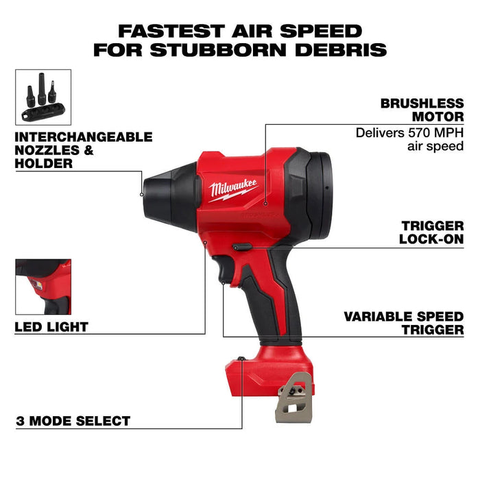 Milwaukee M18 Brushless Precision Blower, Bare Tool