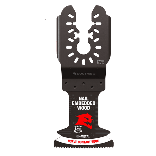 Oscillating Multi-Tool Blades Nail-Embedded Wood