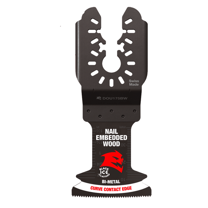 Oscillating Multi-Tool Blades Nail-Embedded Wood