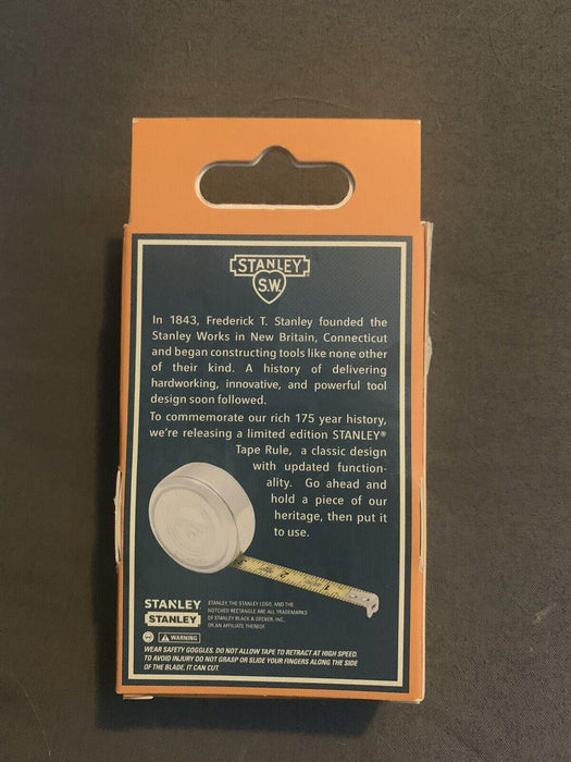 Stanley Hand Tools Stanley STHT36175 175th Anniversary 10-foot Tape Measure Chrome