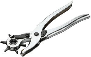 Tolsen Revolving Leather Punch 6 Sizes, 40-Cr Hardened, Chrome Plated