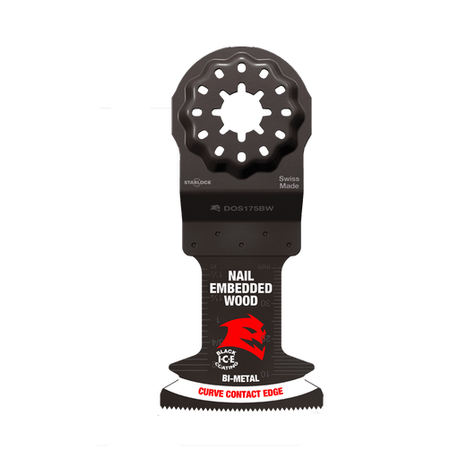 Oscillating Multi-Tool Blades Nail-Embedded Wood