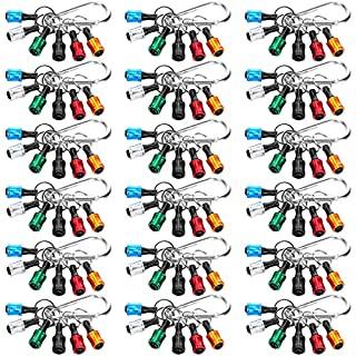 Bit Holder Caddy 1/4 inch Hex Shank Bit Holder Aluminum Alloy 6 piece/colors  Locking Carabiner