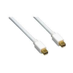 Mini Displayport male to Mini Displayport cable male, Supports 4K@60Hz, v1.2, white, 6 foot