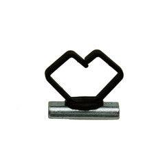 Rectangular Pipe Mount Magnet with 3/4 inch cable retainer, 10 lbs pull force, 10 pieces/bag