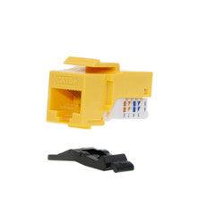 Cat5e Keystone Inline Coupler, Black, RJ45 Female