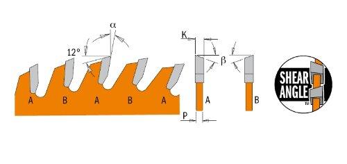 CMT P12042 ITK Plus General Purpose Saw Blade, 12 x 42 Teeth, 10° ATB+Shear with 1-Inch bore