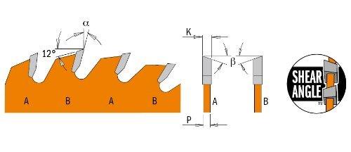 CMT P08040 ITK Plus Finish Saw Blade, 8-8-1/4 x 40 Teeth, 10° ATB+Shear with 5/8-Inch<> bore