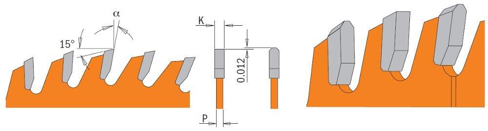 CMT 221.060.10 Industrial Cabinetshop Saw Blade, 10-Inch x 60 Teeth TCG Grind with 5/8-Inch Bore, PTFE Coating