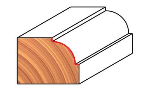 Freud 36-100: 1/16" Radius Beading Bit with 1/4" Shank