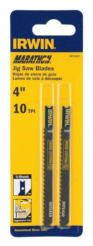 IRWIN 3071410 U Shank 4" 10 TPI Carbon Milled Jig Saw Blade