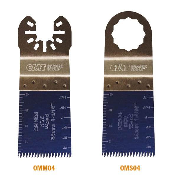 CMT OMM04-X5 5 Pcs Precision Cut Japan Toothing for Wood Quick Release Blade Oscillating Multicutter,