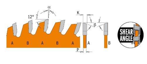 CMT P12072S ITK Plus Finish Sliding Compound Saw Blade, 12 x 72 Teeth, 10� ATB+Shear with 1-Inch bore