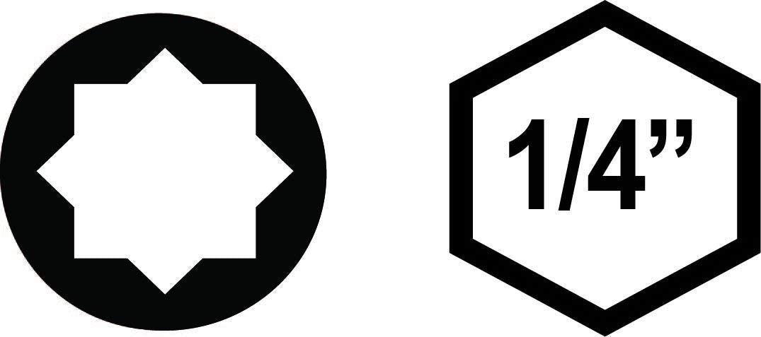 VEGA Double Square #3 Insert Bits. Professional Grade 1/4" Hex Shank #3 Double Square 1" Insert Bits. 125DS03A-5 (Pack of 5) #013