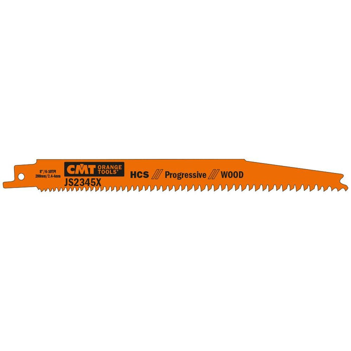 CMT JS2345X-5 6-10 TPI HCS Reciprocating Saw Blades for Wood (5 Pack), 7"
