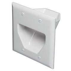5.1 Surround Sound 2-Gang Plate, White