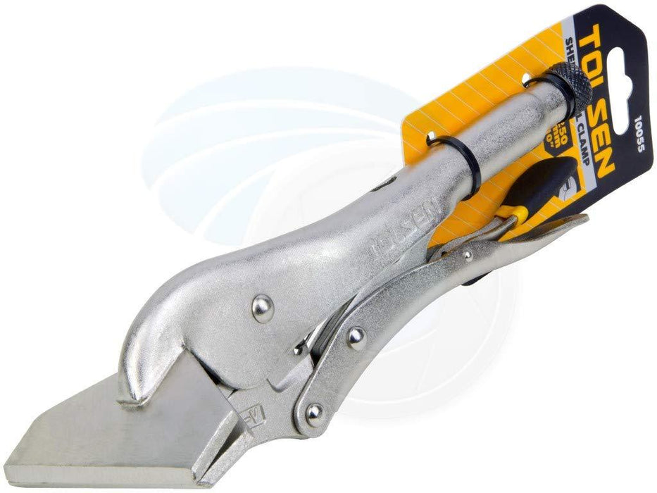 Tolsen 10-inch Steel Vise Holding Welding Sheet Clamp Grip Locking Pliers