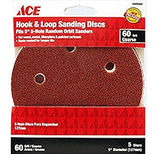 5 Inch 60 Grit Hook and Loop Sanding Discs