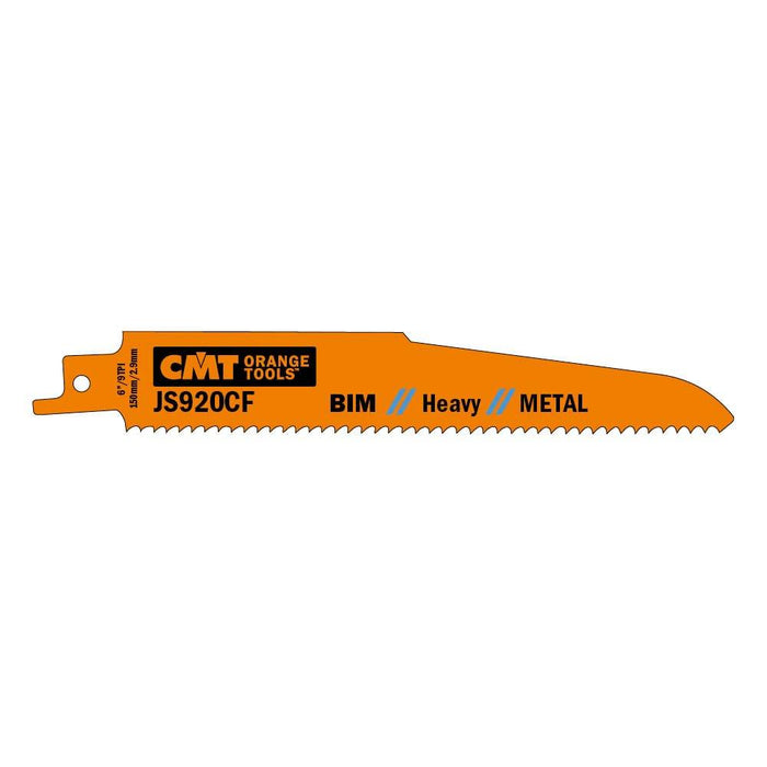 CMT USA, Inc. JS920CF-5 CMT 9 TPI Bimetal Reciprocating Saw Blades for Metal (5 Pack), 5"
