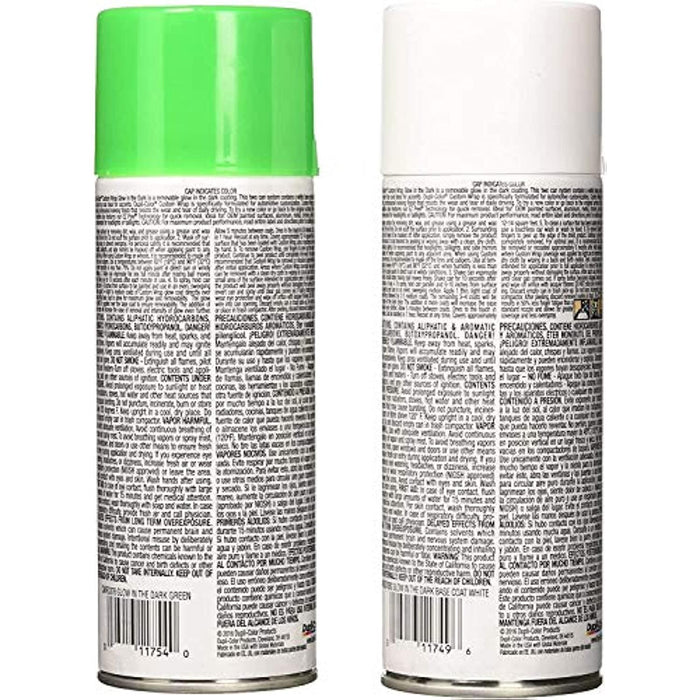 Dupli Color ECWRC8710 Custom Wrap Glow in The Dark Green 2 Pack