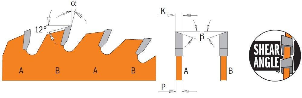 CMT P06036 ITK PLUS Saw Blade for Finishing, 6-1/2 X 36 Teeth, 10° ATB + Shear Angle, 5/8-Inch <> Bore