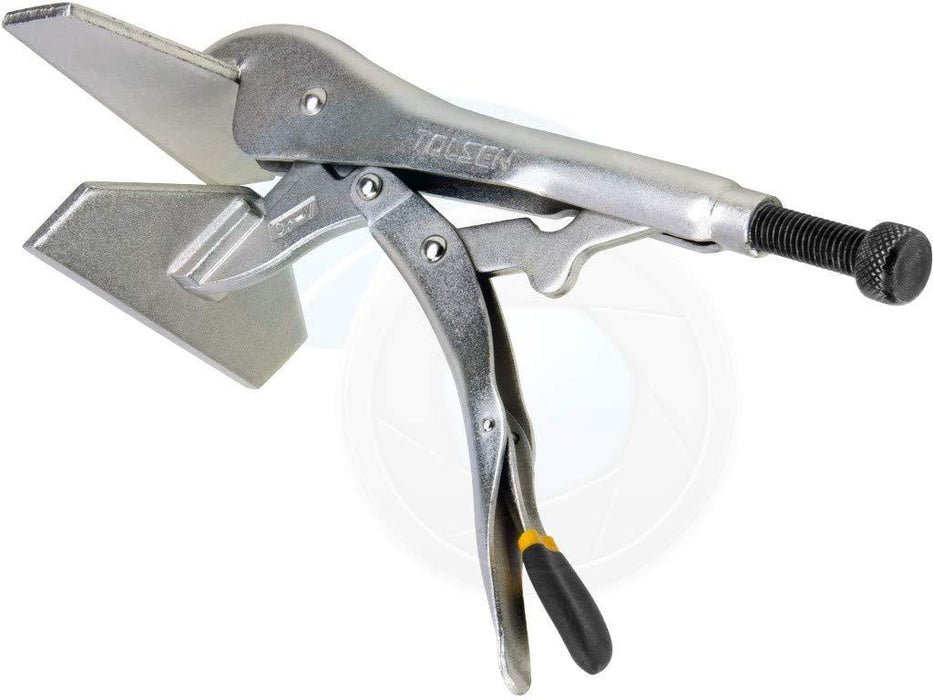 Tolsen 10-inch Steel Vise Holding Welding Sheet Clamp Grip Locking Pliers