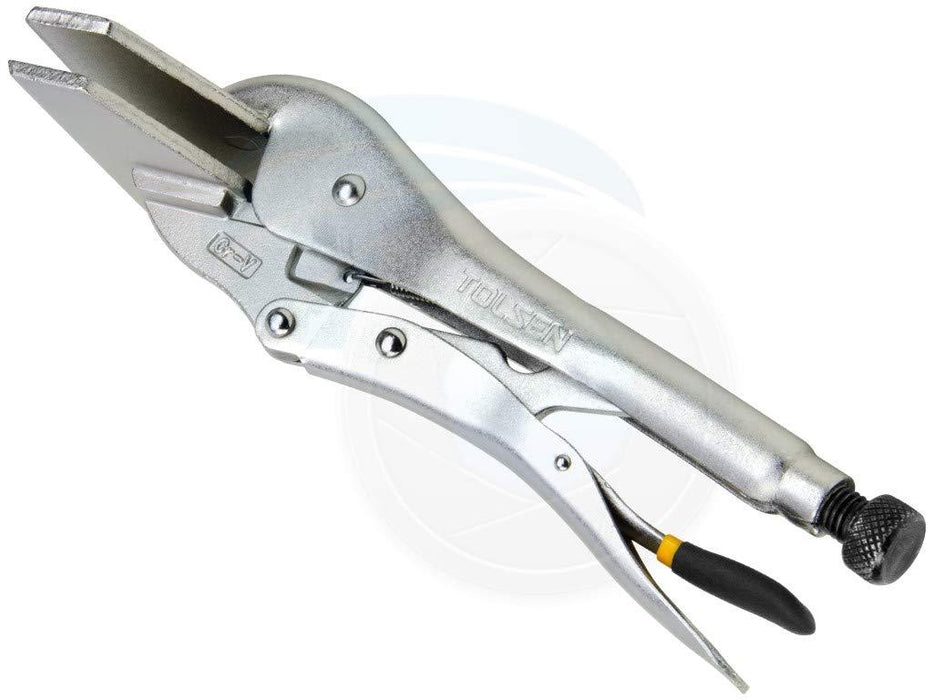 Tolsen 10-inch Steel Vise Holding Welding Sheet Clamp Grip Locking Pliers