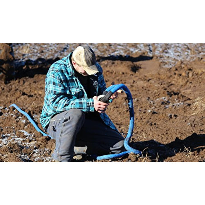 DitchPig 447521 Kinetic Energy Vehicle Recovery Double Nylon Braided Rope with Tote Bag, 7/8" x 20', 24,700 lbs. Breaking Strength