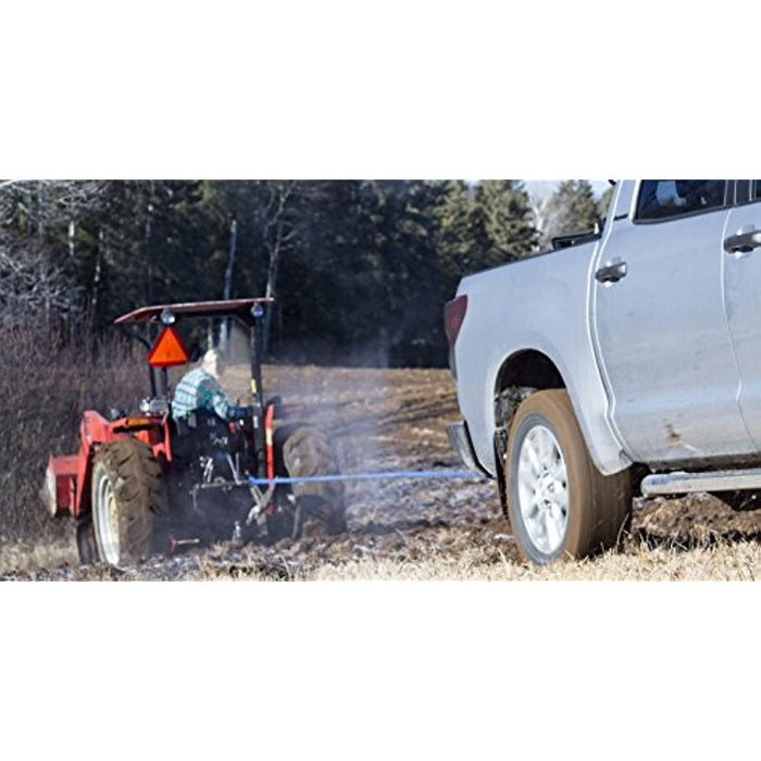 DitchPig 447521 Kinetic Energy Vehicle Recovery Double Nylon Braided Rope with Tote Bag, 7/8" x 20', 24,700 lbs. Breaking Strength