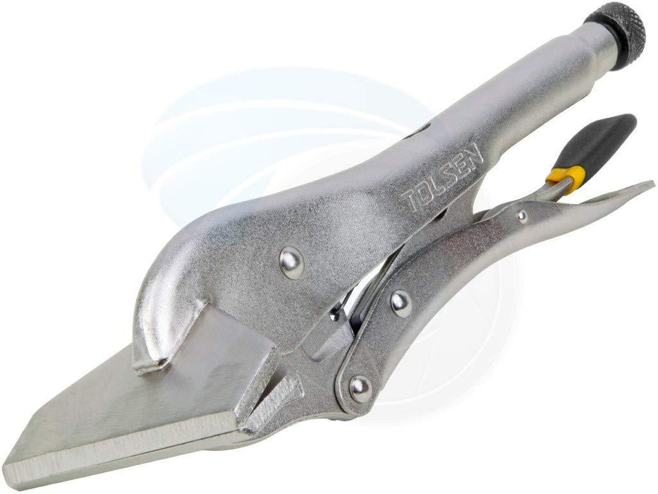 Tolsen 10-inch Steel Vise Holding Welding Sheet Clamp Grip Locking Pliers