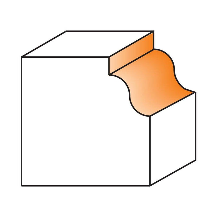 CMT 840.770.11 Roman Ogee Router Bit 1/2-Inch Shank, 1-1/8-Inch Overall Diameter, 29/64-Inch Cutting Length