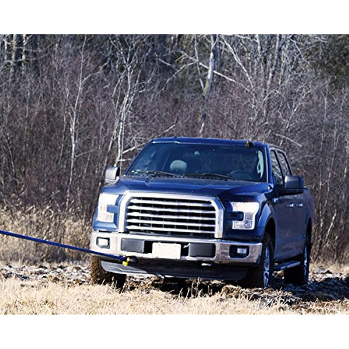 DitchPig 447521 Kinetic Energy Vehicle Recovery Double Nylon Braided Rope with Tote Bag, 7/8" x 20', 24,700 lbs. Breaking Strength