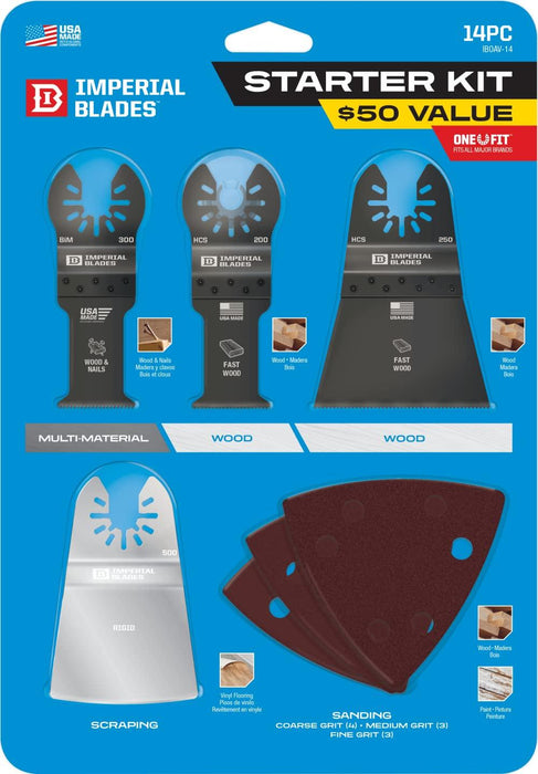 Imperial Blades IBOAV-14 14 Pc. One Fit Starter Kit Variety Pack